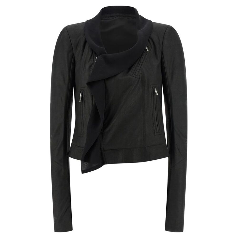 Rick Owens Black Lamb Leather Leather Women's Jacket